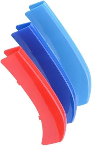 3PCS Frontgrill Einsatz Streifen für BMW 4 Series F32 F33 F36 2013-2019 (11 Slats), Streifen kühlergrill Zierleiste Grille Insert Trim Strips dreifarbiger Streifen