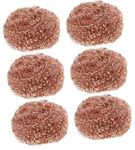 Veemoon 6pcs Versatile Soldering Iron Cleaning Wire Ball Scour Pads for Soldering Tip Maintenance
