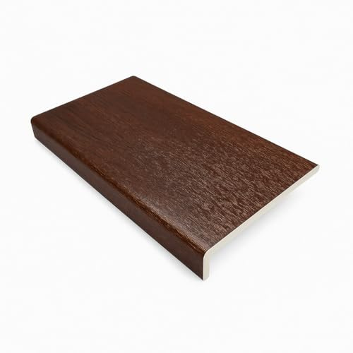 Windows4you Rosewood uPVC Capping Board 300mmx3mx9mm – Extra-Wide Timber-Effect Fascia Soffit Cover – 1,2 or 4 Pack – Durable Maintenance-Free Woodgrain Cladding Trim (1 Pack)