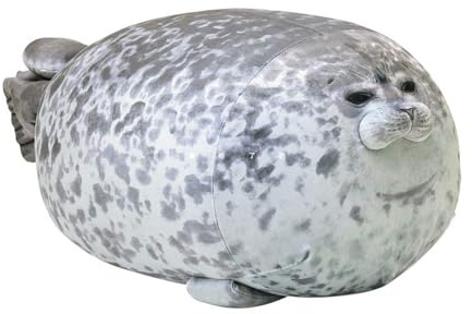 Siegel Plüschtier,60cm Siegel Kuscheltie Tier Kissen Niedliche Tier Puppe Flauschiges Stofftier,Niedliche Cartoon Robbe Kissen Gefüllt Plüsch Plüschtier Umarmungskissen Plüschkissen Spielzeug Geschenk