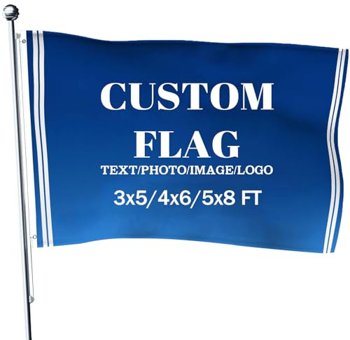 Personalisierte Flaggen, Individuelle Flaggen Mit Ihrem Foto/Logo/Text, Fahne selbst gestalten für Geburtstage, Weihnachten, Schlafsäle, Schlafzimmer Dekoration