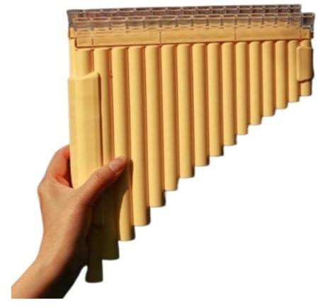 Portable Mini Pan Flute 32 Tubes Double Pan Flute Beginner Panpipe Adult Perform Portable Row Flutes Tradition Woodwind Instruments