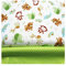 Fuya Baumwollstoff mit Affen, Punkten, Patchwork, Stoff, optimal für Stepparbeiten, Baby- und Kinder-Kleidung, 160 cm x 100 cm, 2 Stück