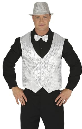 Guirca 17350 - Weste Pailletten Silber