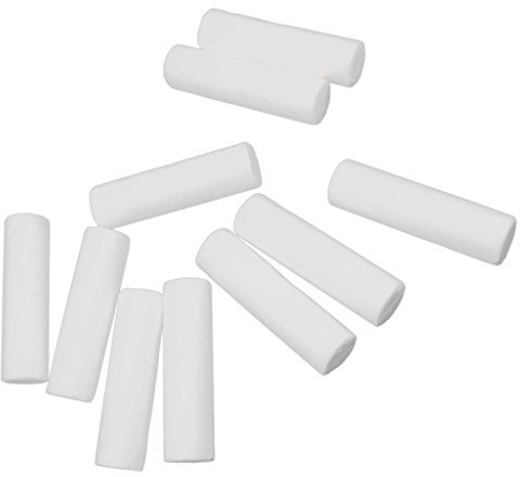 Unbekannt Pack Von 10 Weißen Modellierung Handwerk Polystyrol Schaum Zylinder Säule Styropor Ornamente12cm