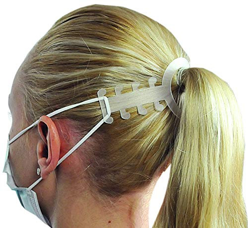 Mundschutz-Halter Premium, perfekt für Zöpfe, 10 Stück im Sparpack