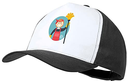 MERCHANDMANIA Gorra Negra LIMPIADORA Limpiador Limpieza Color Cap
