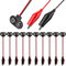 Xiatiaosann, 10 Uds., 9 V, conector a presión de batería a doble cable de pinzas de cocodrilo para dispositivo de iluminación LED, fuente de alimentación de robot RC para coche DIY