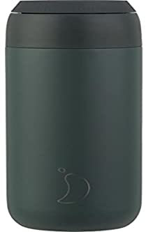 Chilly's Series 2 doppelwandiger Kaffeebecher aus Edelstahl in der Farbe Pine Green mit einem Volumen von 500ml, B2B_C500S2PGRN
