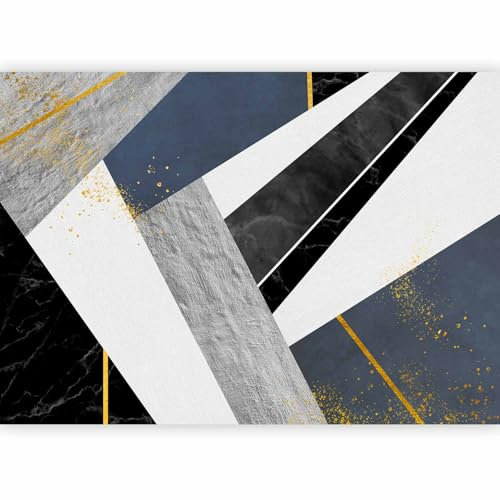 murando - Papier peint panoramique 450x315 cm - Revêtement mural décoration pour chambre salon cuisine - Design unique et moderne - Marron gris vert - Géométrie n-A-10010-a-b