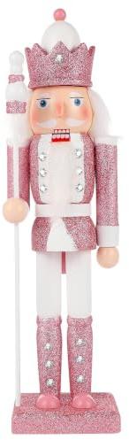 NOLITOY Nutcracker Decoration Christmas Nutcracker Figure Classic Ornament Glitter Toy