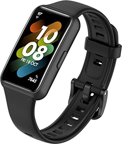 FunBand kompatibel mit Huawei Band 7 Armband, Sport Ersatzband Klassisch Weich Ersatzarmband Armbänder Wasserdicht Ersatz Uhrenarmbänder für Huawei Band 7 Smart Watch