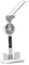 Sharplace Tischlampe LED-Schreibtischlampe mit Lüfter, Uhr-/Datums-/Temperaturanzeige, Stifthalter 3 Beleuchtungsmodi Augenschutz-Leselampe für, Einstecken