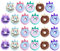 MAGICLULU 48St Donut-Radiergummi große Radiergummis Kawaii-Radiergummis Rätsel Radiergummis Masse Radiergummis für das Klassenzimmer empfindlich - Lebensmittel Puzzle Student Krapfen