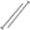 SKIR'CO 80 clavos de construcción chapados en zinc de 4 x 100 mm, clavos de alambre comunes, cabeza redonda plana, clavos de acero para carpintería