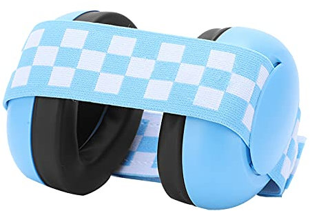 KOSDFOGE Baby Ohrenschützer Kopfhörer, Elastisches Stirnband, Geräuschisolierung, Blau, für Kleinkinder, Hörschutz, Leicht, für 3 Monate Bis 2 Jahre (Blau)