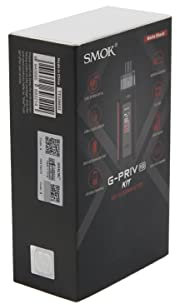 SMOK G-Priv Pod Mod Kit 80W 2500mAh Akku 5.5ml Pod Kapazität Einstellbarer Luftstrom Typ-C Schnellladung Kompatibel mit LP2 RPM2 Spulen IQ-S Chip Verdampfer Matt Schwarz Ohne Nikotin