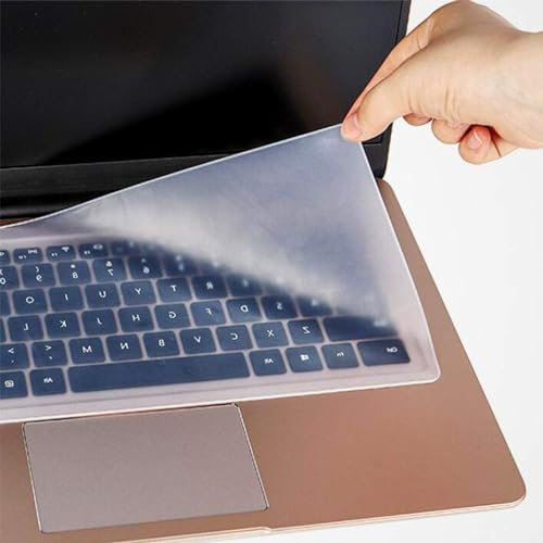 Keyboard Protector Skin Silicone Cover Clear Film Universal Compatible with 15-17 inch Laptop, Notebook, Netbook (Clear)