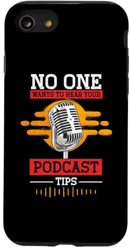 Custodia per iPhone SE (2020) / 7 / 8 Podcast Microfono Cuffie Podcaster Podcasting