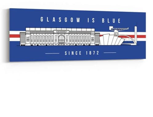 Ibrox Stadium | Rangers Fan Wall Print | Glasgow Rangers | Glasgow is Blue - Since 1872