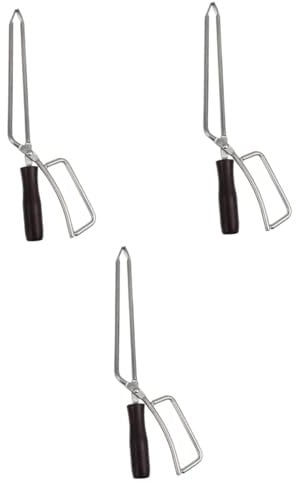 BESPORTBLE 3 Pezzi Pinze In Carbonio Pinza Per Legna Da Ardere Artiglio Pinze Per Buca Per Il Barbecue Domestico Clip Per Afferrare Pinze Pinze Per Camino Pinze A Forbice Pinza Per