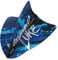 RED DRAGON Luke Humphries World Champion Blue Freestyle Dart Flights, 3 Sets pro Packung (9 Dart-Flights insgesamt)