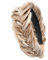 Gledola Wide Messy Braided Headband with Teeth Synthetic Hair Braided Headband High Elasticity Braids Braided Hair Band Hairpiece for Girls Women (Sandy Blonde)