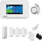 HUXGO® HXA006 Funk Alarmanlage Set WiFi + GSM mit Sirene | Alarm System mit Bewegungsmelder, 3X Tür- Fenstersensor, Fernbedienung | Wohnmobil Alarmanlage | Alexa Google Home