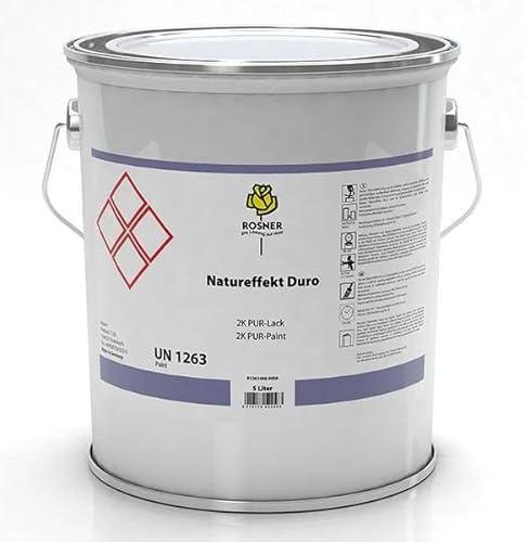 Rosner Natureffekt Duro - 5 Liter Klarlack Stumpfmatt - 2K-PUR Holzlack Farblos