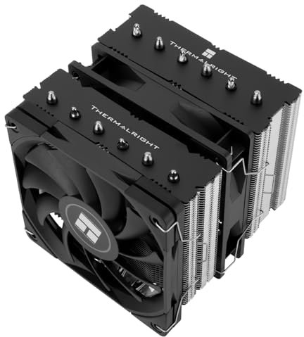 Thermalright Royal Knight 120 SE CPU Cooler, 6 Heat Pipes Heatsink CPU Cooling, Dual 12cm PWM Fans, Unobstructed RAM, for Intel LGA 1150/1151/1200/1700/1851;AM4/AM5,Desktop Tower Cooling
