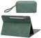 HYZUO Funda para Samsung Galaxy Tab S9 FE+ Plus/S9+ Plus 12,4 Pulgadas 2023, Soporte Folio de Visión Multiángulo, con Soporte Stylus, Despertar/Dormir Automático, con Bolsa Pequeña, Verde Medianoche