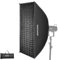 NEEWER 24x35 Rechteckige Softbox, Quick Release Streifen Soft Box mit Bowens Mount, Diffusor Gitter Tasche, Kompatibel mit Aputure 120d kompatibel mit Godox SL60w NEEWER Q4 AS600B CB300B Q300, NS93P