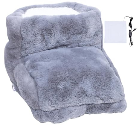 Acunny Chauffe-pieds chauffants | Coussin chauffant pour pieds sous le bureau, chaussures chauffantes, repose-pieds chauffants, sac pour pieds avec poche,
