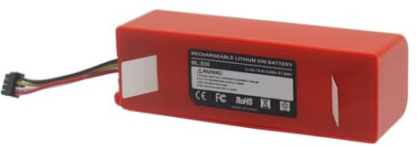 Mijia 14,4 V 4000 mAh Li-ion para Xiaomi Roborock S5 S50 S51 S55 S502-00 S6 S7 Q7 Max V Ultra Pure, Q5 Max Q5 Pro S5 Max Xiaowa E20 E25 E35 Robot Aspirador Mijia 14,4 V 4000 mAh .y 2.ª generación