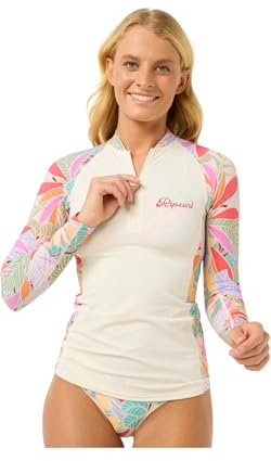 RIP CURL Womens Cala Vadella Long Sleeve Rash Vest - Multico - M