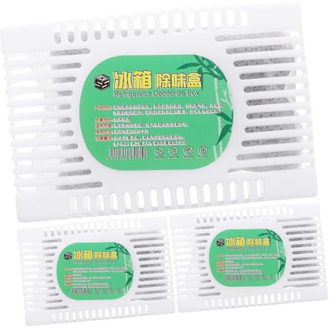 VERDANVERSE 3pcs Frigorifero Frigorifero Deodorizzatore E Deodorante Per Il Guardaroba Per Refrigeratori Di Auto E Scatole Per Il Pranzo Ideali Per Il Controllo Degli Odori Dell'armadio E La