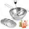 Culinavog Passaverdure, Passaverdure in Acciaio Inox con 3 Setacci e Pelapatate, Argento Passaverdura Rotativo, Mulino per frutta e verdura per Marmellate, Verdure, Frutta, Patate, Marmellata