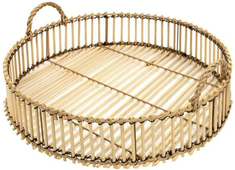 AltoBuy Plateau Tressé en Bambou Ø40cm