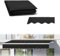 Tenda da sole retrattile in tessuto nero per finestre e porte, 500 x 400 cm, protezione UV e resistente alle intemperie