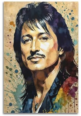 SUFOGBVG Steve Perry Sänger-Poster, dekoratives Gemälde, Leinwand, Wandposter und Kunstdruck, moderne Familienschlafzimmer-Dekoration, Poster, 20 x 30 cm