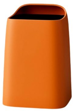 YIXANNX Trash Can Double-layer Garbage Bin No Lid Waste Case Open Type Plastic Basket For Office Kitchen Bathroom Dorm, Orange, 10L