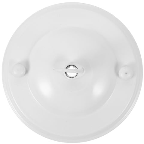 LOORGVEL Crochet Plafond en Fer Blanc pour Luminaire de Plafond Rosace et Plaque de Fixation pour Lampe Suspendue Salle à Manger ou Salon
