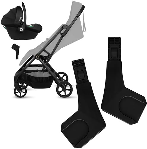 Lionelo Tansi Kit adaptateur pour siège auto, nacelle, poussette, système de voyage, montage sur le châssis sans enlever le siège, montage rapide, pour système de voyage