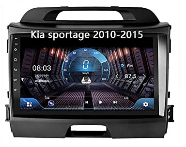 2 DIN Pantalla Radio para Kia sportage 2010-2015 9 Inches Android 15 Coche Pantalla Steering Wheel Controls para, 4 Core 2G+32G