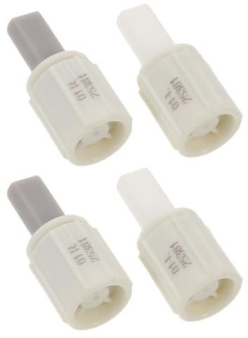 Gogogmee Toilet Seat Hinge Soft-Close Damper 4pcs Plastic Shock Absorber Connectors with Installation for Bathroom Toilet Lids