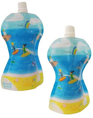 Fill n Squeeze Smooth Snack Pouch - 10 Reusable 150ml Pouches for Fill n Squeeze Pouch Filling System Toddlers, Kids School Smoothie Yogurt Snacks