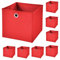StickandShine 8er Set Rot Faltbox 32 x 32 x 32 cm Aufbewahrungsbox faltbar