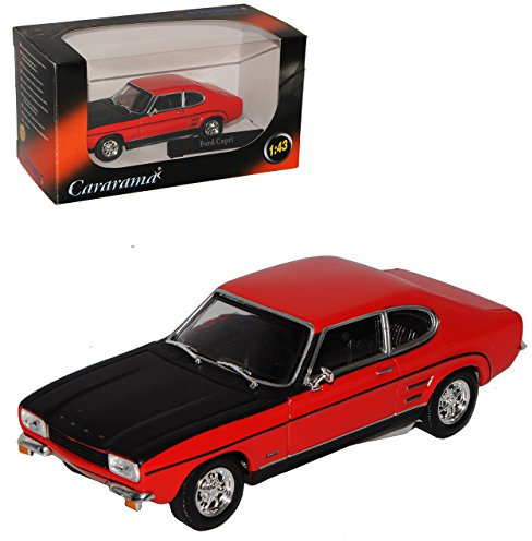 Delorean DMC Zurück in die Zukunft Teil 2 1/24 Welly Modell Auto Cararama Ford Capri RS I 1. Generation Coupe Rot Schwarz 1968-