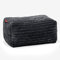 Lounge Pug Kleiner Fußhocker Pouf, Schwarz Cordstoff, Sitzpouf, Pouf Sitzsack Hocker Wohnzimmer