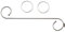 WR-Design Betthimmel Himmelstange Himmelbett Himmelset Baldachin Raffhalter Himmelhalter (Chrom matt)